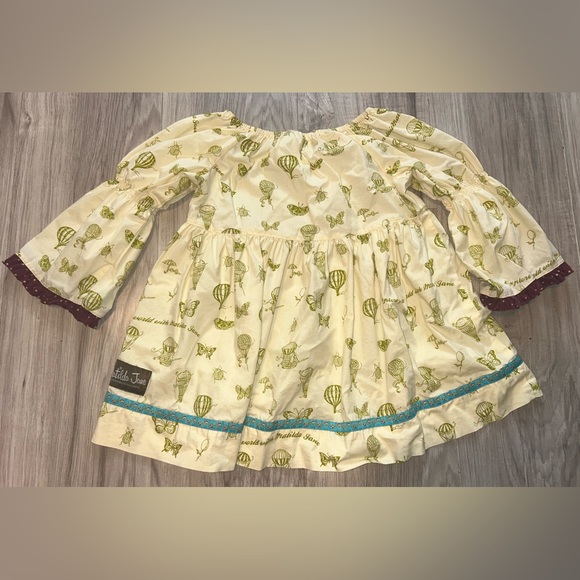 Matilda Jane LimeLight Peasant Top Sz 8 - Picture 3 of 4